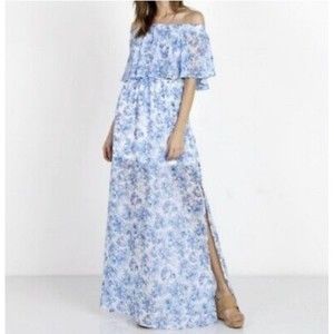 SHOW ME YOUR MUMU hacienda maxi dress blue floral